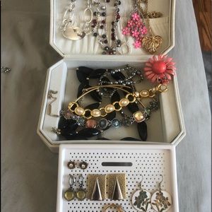 Brand new jewelry organizer with jewelry including.